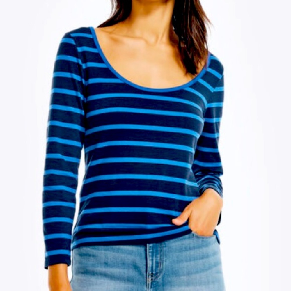 Nautica Two- Way Striped Top